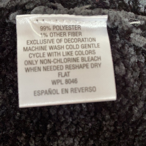 Style and Co sweater Black Chenille Sequin Star - Picture 5 of 6